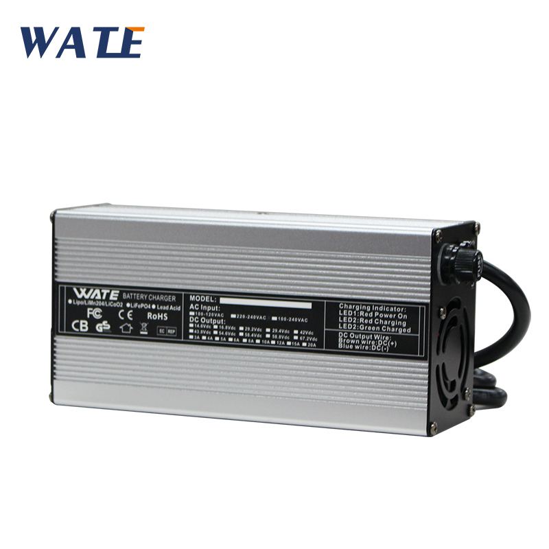 84V 20A Smart Charger - 58.4 فولت 12A LiFePO4 شاحن بطارية
