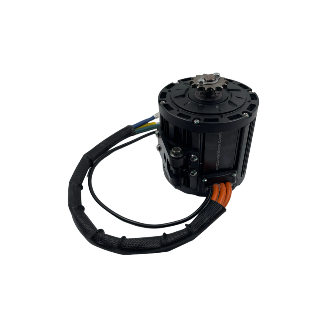 QS 138 70H 3000W PMSM محرك متو - مراجعة Kelly Kls7230S Controller وسعره